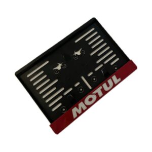 Motul Temalı Kare Dekor Plakalık – Universal Uyumlu Şık Tasarım Oto-Motor Plaka Çerçevesi 1 ADET